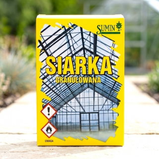 Siarka granulowana - do zakwaszania gleby i gazowania szklarni - 0,5 kg