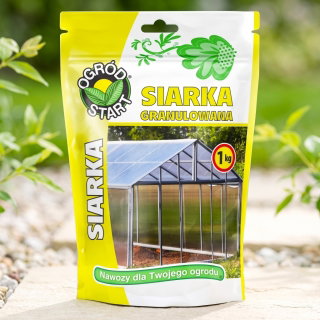 Siarka granulowana - do zakwaszania gleby i gazowania szklarni - 1 kg