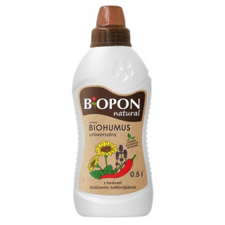 Biohumus pochodzący od dżdżownic kalifornijskich - Biopon - 1 litr