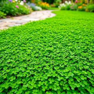 Mikrokoniczyna drobnolistna, profesjonalna biała - doskonała na trawnik, bardzo niska, odporna na suszę i deptanie - 100 gram