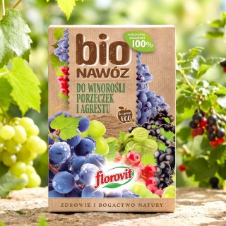 BIO Nawóz do winorośli, porzeczek i agrestu - do upraw ekologicznych - Florovit - 700 g