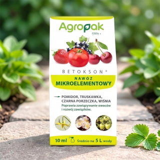 Betokson - nawóz poprawiający zawiązywanie owoców i rozwój zawiązków - MEGA HIT - Agropak - 10 ml