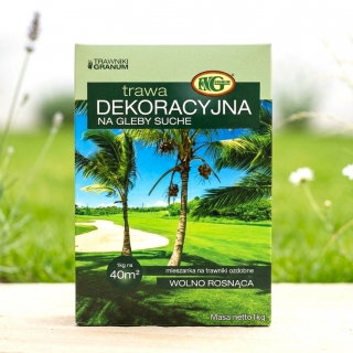 Mieszanka traw - Dekoracyjna na gleby suche - 0,9 kg