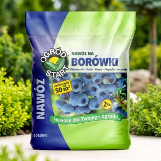 Nawóz do borówek - lepsze owocowanie - wieloskładnikowy i kompleksowy - Ogród-Start - 2 kg