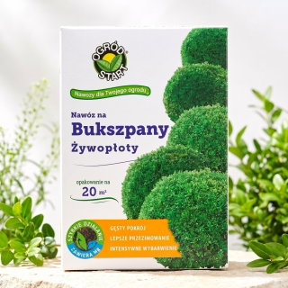 Nawóz do bukszpanów i żywopłotów - wieloskładnikowy i kompleksowy - Ogród-Start - 1 kg