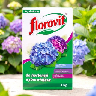 Nawóz do hortensji wybarwiający na niebiesko i fioletowo - Florovit - 1 kg