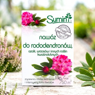Nawóz do rododendronów, azalii, wrzosów i innych kwasolubnych - Sumin - 1 kg