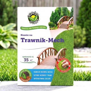 Nawóz do trawników, zwalczający mech - wieloskładnikowy i kompleksowy - Ogród-Start - 1 kg