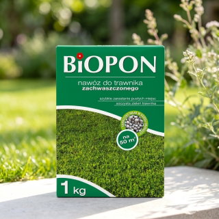 Nawóz do trawników zachwaszczonych - Biopon - 1 kg