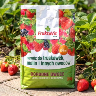 Nawóz do truskawek, malin i innych owoców - obfite kwitnienie i owocowanie - FruktoVit Plus - 3 kg