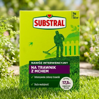 Nawóz interwencyjny do trawników z mchem - działa błyskawicznie - Substral - 1 kg
