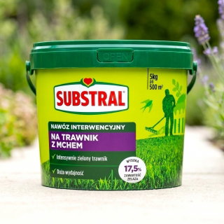Nawóz interwencyjny do trawników z mchem - działa błyskawicznie - Substral - 5 kg