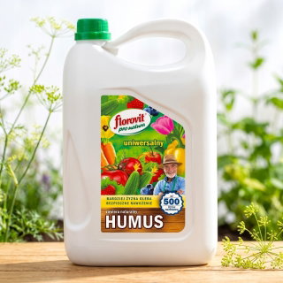 Nawóz organiczno-mineralny z humusem - uniwersalny - Pro Natura - Florovit - 5 litrów
