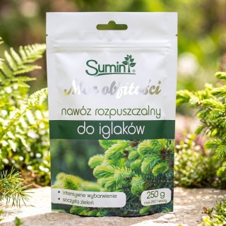 Nawóz rozpuszczalny do iglaków - Moc obfitości - Sumin - 250 g