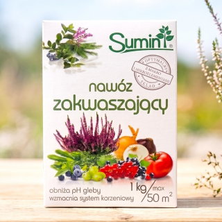 Nawóz zakwaszający - obniża ph gleby - Sumin - 1 kg