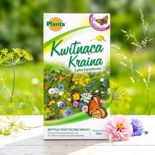 Kwietna kraina - Motyle i Pożyteczne Owady - mieszanka kwiatów wabiących nektarem i pyłkiem - 200 gram
