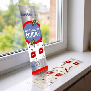 Lep płaski na muchy i inne owady latające - działa 12 miesięcy - BROS