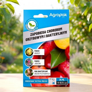 Miedzian Extra 350 SC - na choroby bakteryjne i grzybowe - Agropak - 25 ml