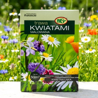 Mieszanka traw - Kwiatami Malowana - 15 kg - na 600 m²