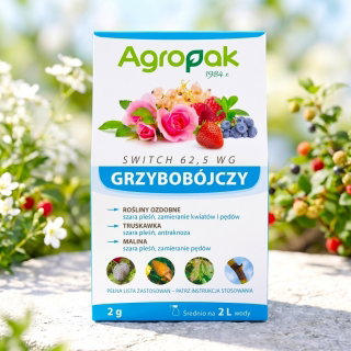 Switch 62,5 WG - zwalcza szarą pleśń, antraknozę, zgniliznę - Agropak - 2 g