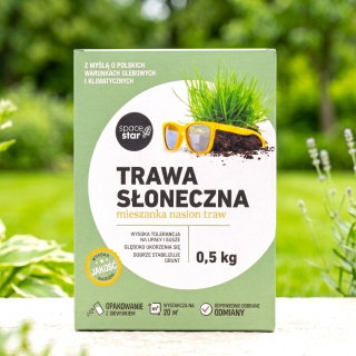 Trawa Słoneczna - na miejsca słoneczne i suche, głęboko ukorzenia się - 0,5 kg