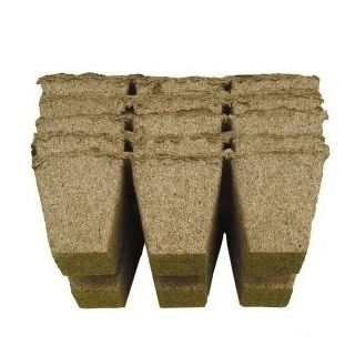 Doniczki torfowe kwadratowe 6x6 cm - 7200 sztuk