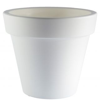 Kosz metalowy potrójny + zestaw 3 osłonek okrągłych Ibiza - 16 cm - biały