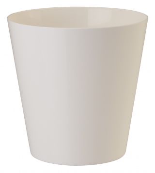 Osłonka okrągła Vulcano - 15 cm - biała