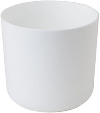 Osłonka okrągła Aruba - 17 cm - biała