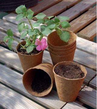 Doniczki torfowe okrągłe 8 cm śr. - 1400 sztuk