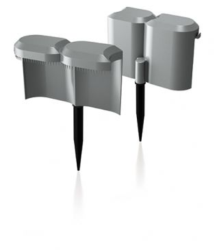 Palisada z kolcami przeciw ślimakom Palisada Snail - 1,9 m - kamienny szary