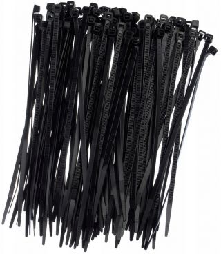 Opaski zaciskowe, trytytki, zipy - 80 x 2,4 mm - czarne - 100 szt.