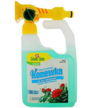 Nawóz do róż i innych roślin kwitnących - gotowa do użycia konewka - Zielony Dom - 950 ml