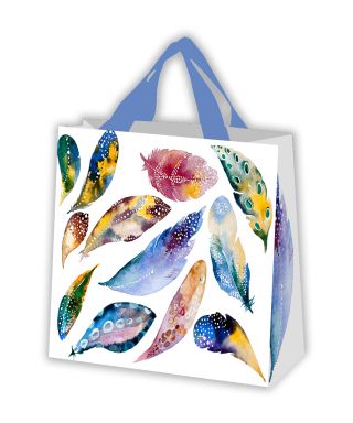 Torba na zakupy - 26 x 26 x 12 cm - Pióra