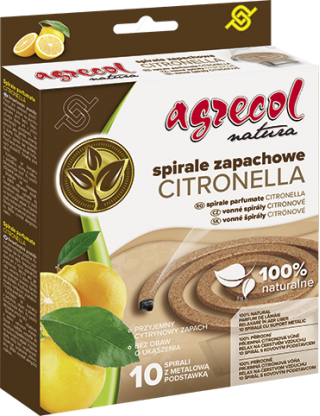 Spirale na komary i inne owady latające - Citronella - 10 szt.
