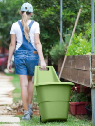 Taczka ogrodowa EASY GO BREEZE - 50 l - zielona