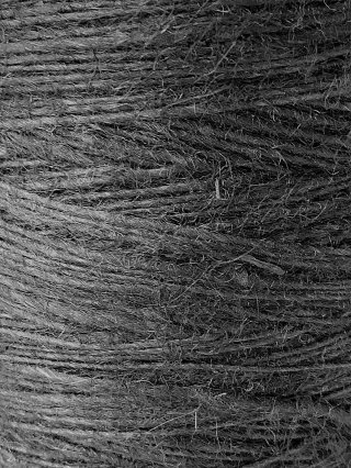 Sznurek jutowy - TEX 730/3 - czarny - 1000 g