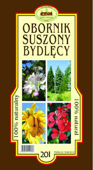 Obornik suszony bydlęcy - 20 litrów