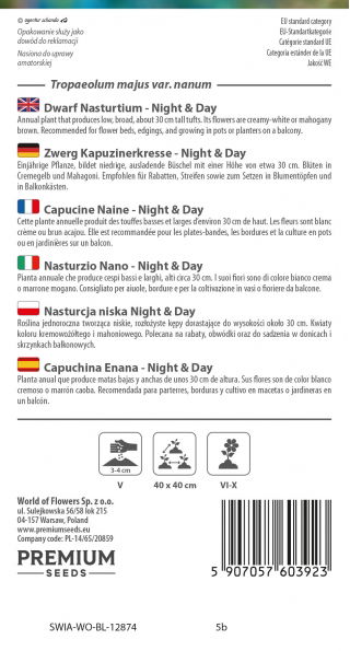 Nasturcja niska Night & Day