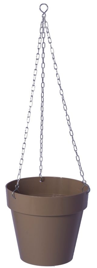 Osłonka okrągła wisząca Ibiza - 18 cm - beżowa (cafe latte)