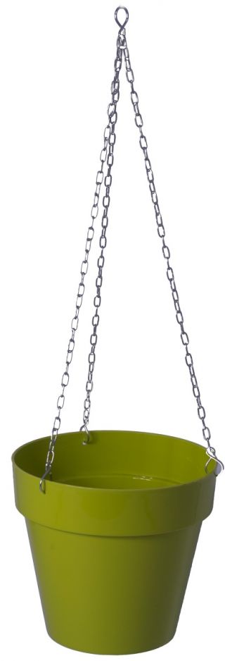 Osłonka okrągła wisząca Ibiza - 18 cm - pistacjowa