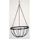 Łańcuch do koszy wiszących 45cm - czarny lakierowany
