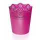 Osłonka z koronkowym wykończeniem, ażurowa Lace - 16 cm - fuksja