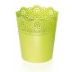 Osłonka z koronkowym wykończeniem, ażurowa Lace - 16 cm - limonka
