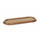 Zniczówka, podstawka pod znicze owalna - 44 cm - złota