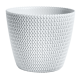 Doniczka okrągła "pleciona" Splofy - 22 cm - biała
