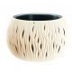 Doniczka okrągła + wkład Sandy Bowl - 37 cm - kremowy