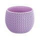 Doniczka okrągła Splofy Bowl Basic - 18 cm - jagodowy jasny