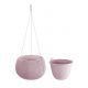 Doniczka okrągła wisząca Splofy Bowl - 29 cm - jagodowy jasny