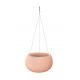 Doniczka okrągła wisząca Splofy Bowl - 37 cm - brzoskwiniowy